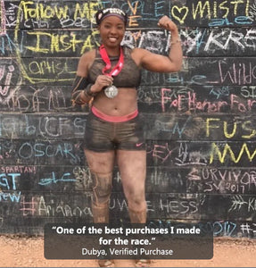 Mudbandz protecting watches during Spartan Race obstacles.

